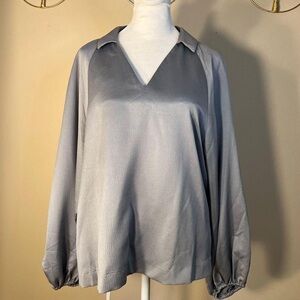 Alfani Gray V-Neck Blouse